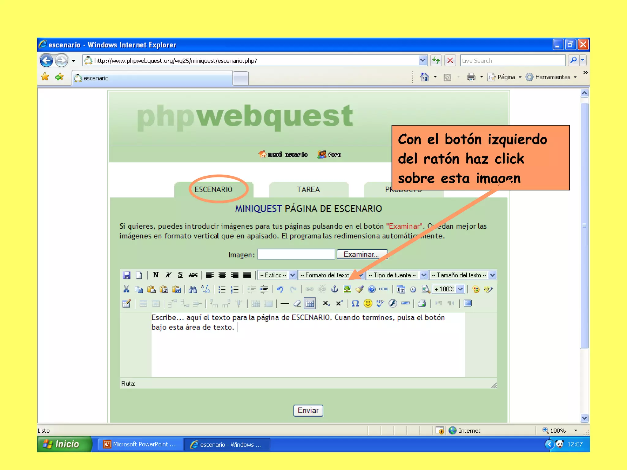 Con el botón izquierdo del ratón haz click sobre esta imagen 