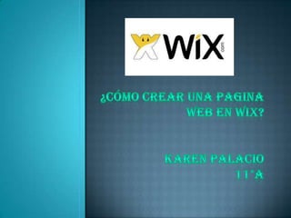 ¿Cómo crear una pagina web en wix?