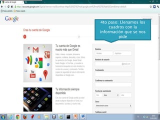 Cómo crear un correo de gmail | PPTX