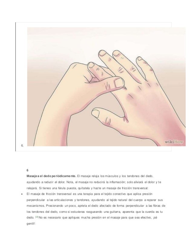 Cómo curar el dedo en gatillo