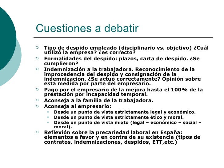 Despidos y precariedad laboral Despidos y precariedad laboral