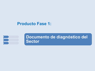 Producto Fase 1:


    Documento de diagnóstico del
    Sector
 