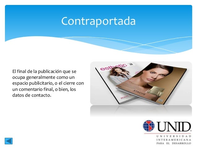 Resultado de imagen para contraporda de estructura de revista de digital