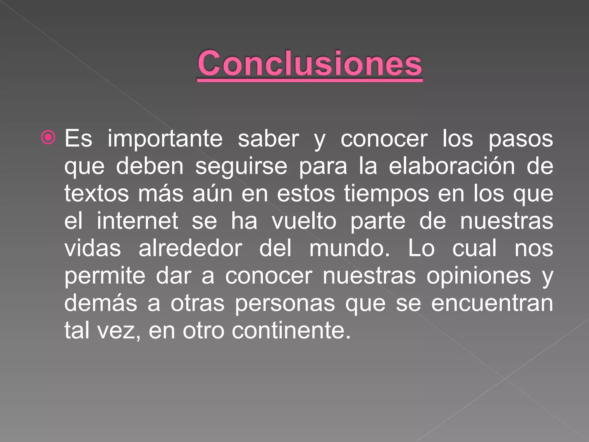 Cómo escribir en la web ppt