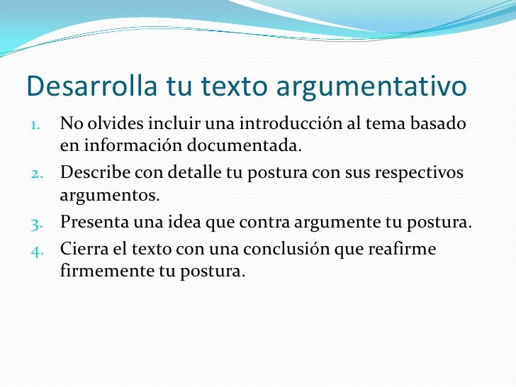 Resultado de imagen de consejos para escribir un texto argumentativo