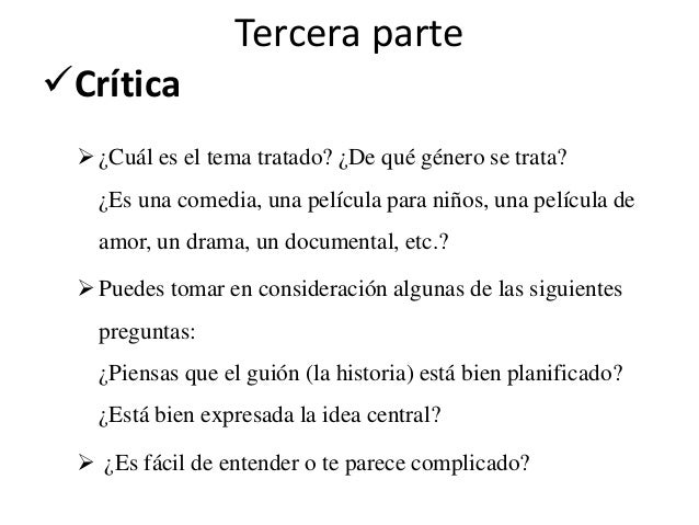 Cómo escribir una crítica de cine
