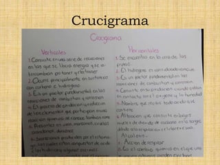 Crucigrama
 