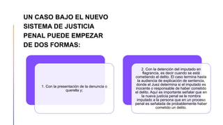 Cómo funciona el nuevo Sistema de Justicia Penal en Mexico | PPTX