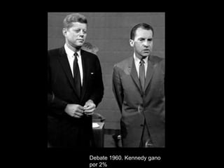Debate 1960. Kennedy gano por 2% 
