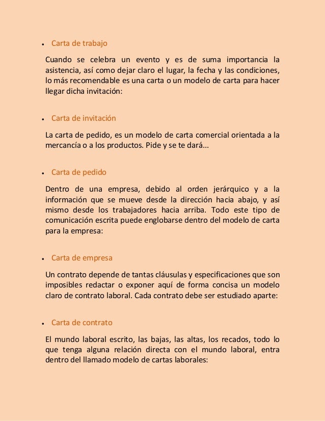 modelo de una carta