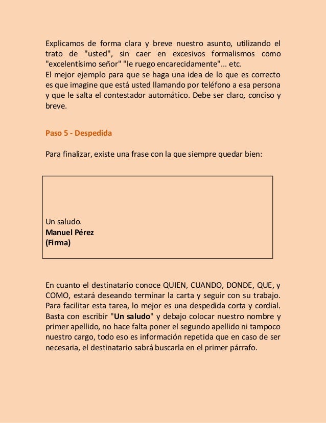 Cómo hacer una carta y modelos de cartas.