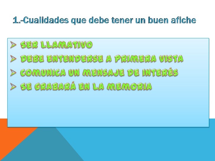 Cómo hacer un buen afiche