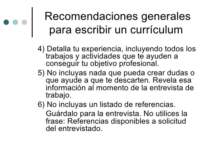Como Realizar Un Curriculum Como Realizar Un Curriculum