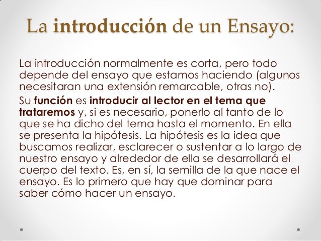 como hacer un ensayo como hacer un ensayo