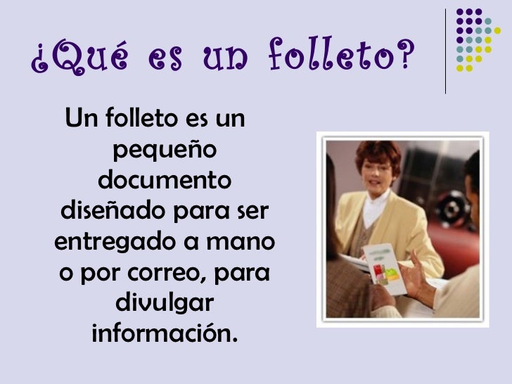 un folleto