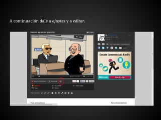 Tutorial De Goanimate Cómo hacer un go animate. | PDF