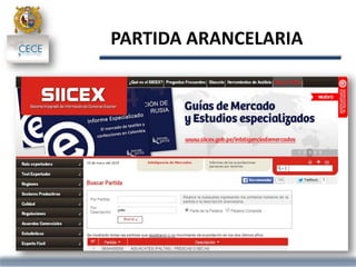 PARTIDA ARANCELARIA
 