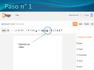 Insertar un
video
 