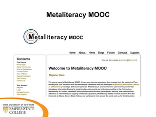 Metaliteracy MOOC

 