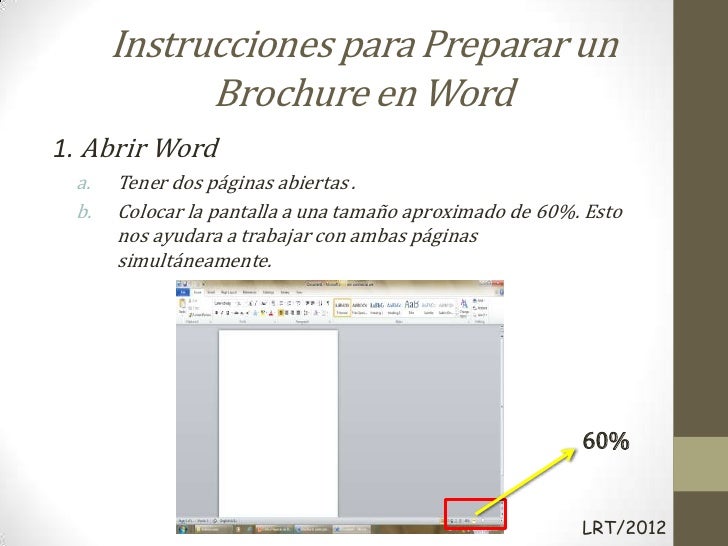 brochure en word