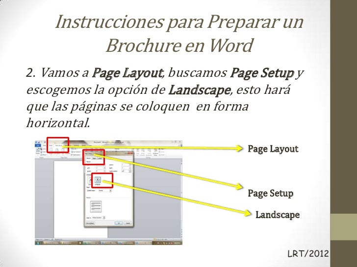 brochure en word