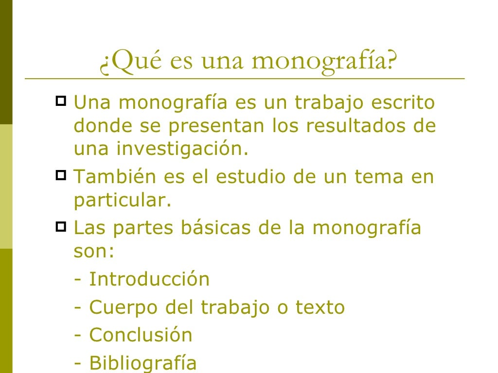 CóMo Realizar Una MonografíA