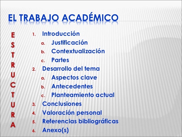 Cómo redactar un trabajo académico (Ana M.