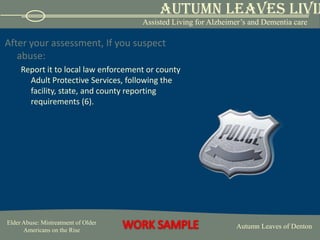 Legislation:Citing insufficient levels of staff as the cause of poor care, a U.S. House of Representative committee introduced the nursing Home Staffing Improvement Act, HR 4715, in May 2001 (10). 