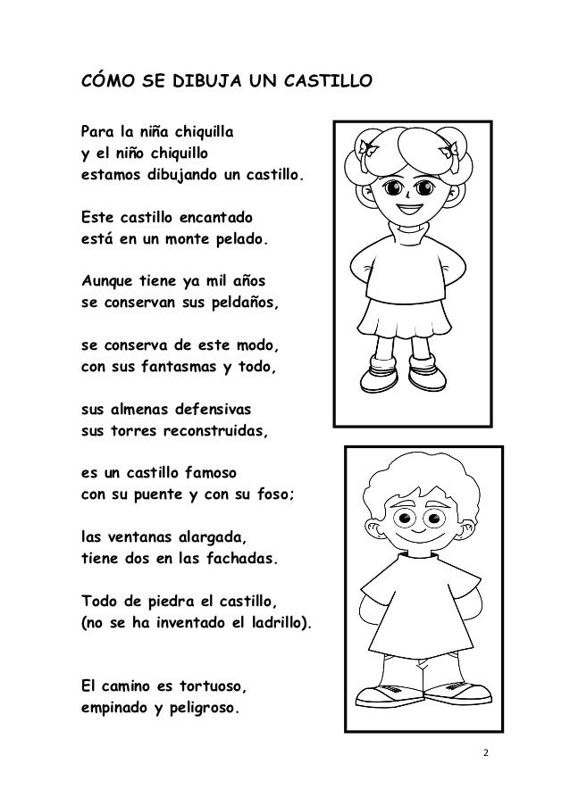 Poema Como Se Dibuja A Un Niño - Niños Relacionados