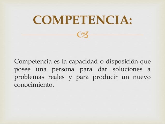 Cómo se elabora y redacta una competencia Cómo se elabora y redacta una competencia