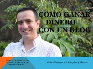Domingo Barquilla Santano 
Asesor en Marketing online 
Y Negocios Multinivel 
 