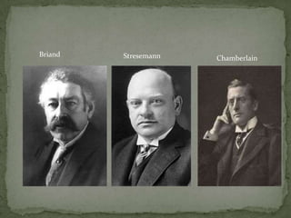 Briand

Stresemann

Chamberlain

 