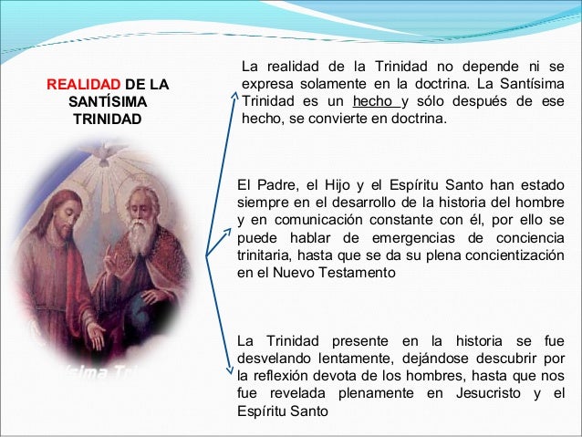 CÓMO SE NOS REVELÓ LA SANTÍSIMA TRINIDAD. Cp. 2