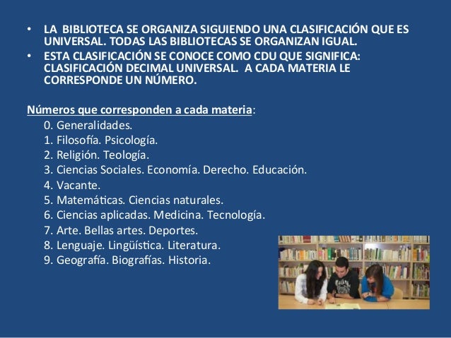 Como Esta Organizada Una Biblioteca Colección Completa