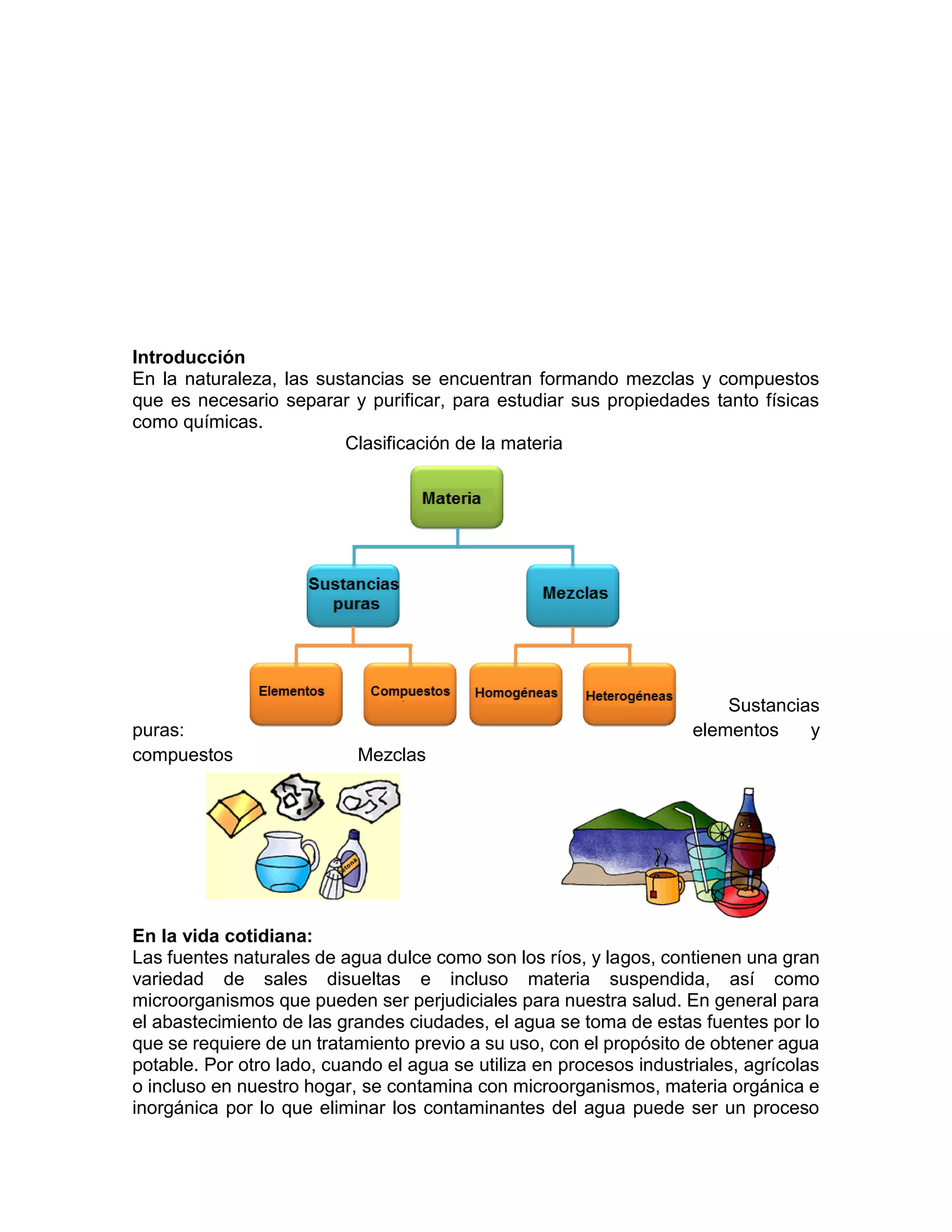 Apartado 2: ¿Cómo se separan los contaminantes del agua? | PDF