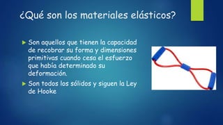 Materiales elásticos | PPTX