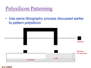 Polyetching Process Cmos CMOS Fabrication: Step-by-Step Device Processing for ICs — Dr. G. S ...