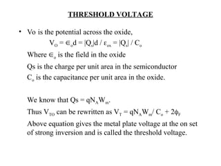 Cmos Vt Formula CMOS integrated Fundamentals technology .ppt