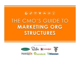 THE CMO’S GUIDE TO
MARKETING ORG
STRUCTURES
with contributions from:

 