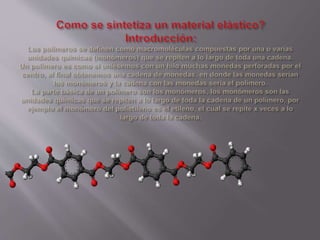 Cómo sintetizar un material elástico