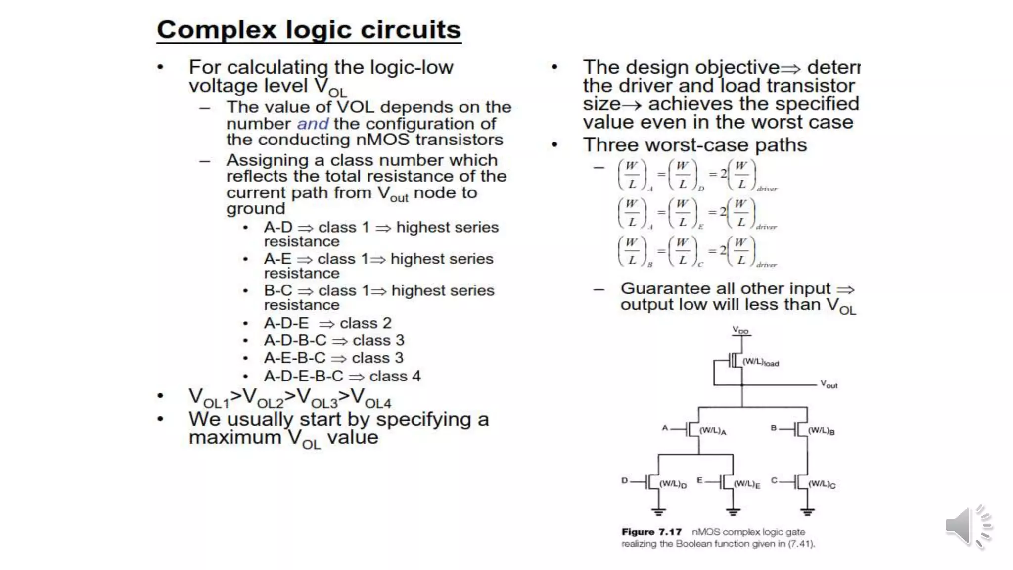 Static Complementary CMOS
 