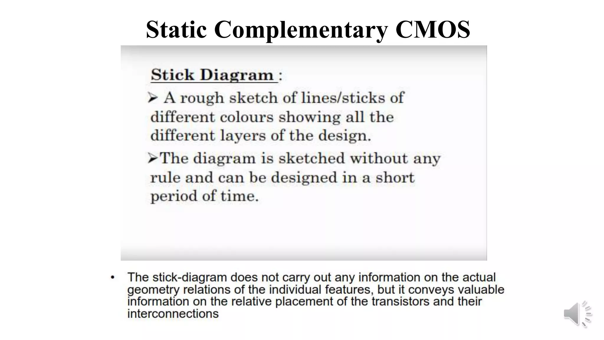 Static Complementary CMOS
 
