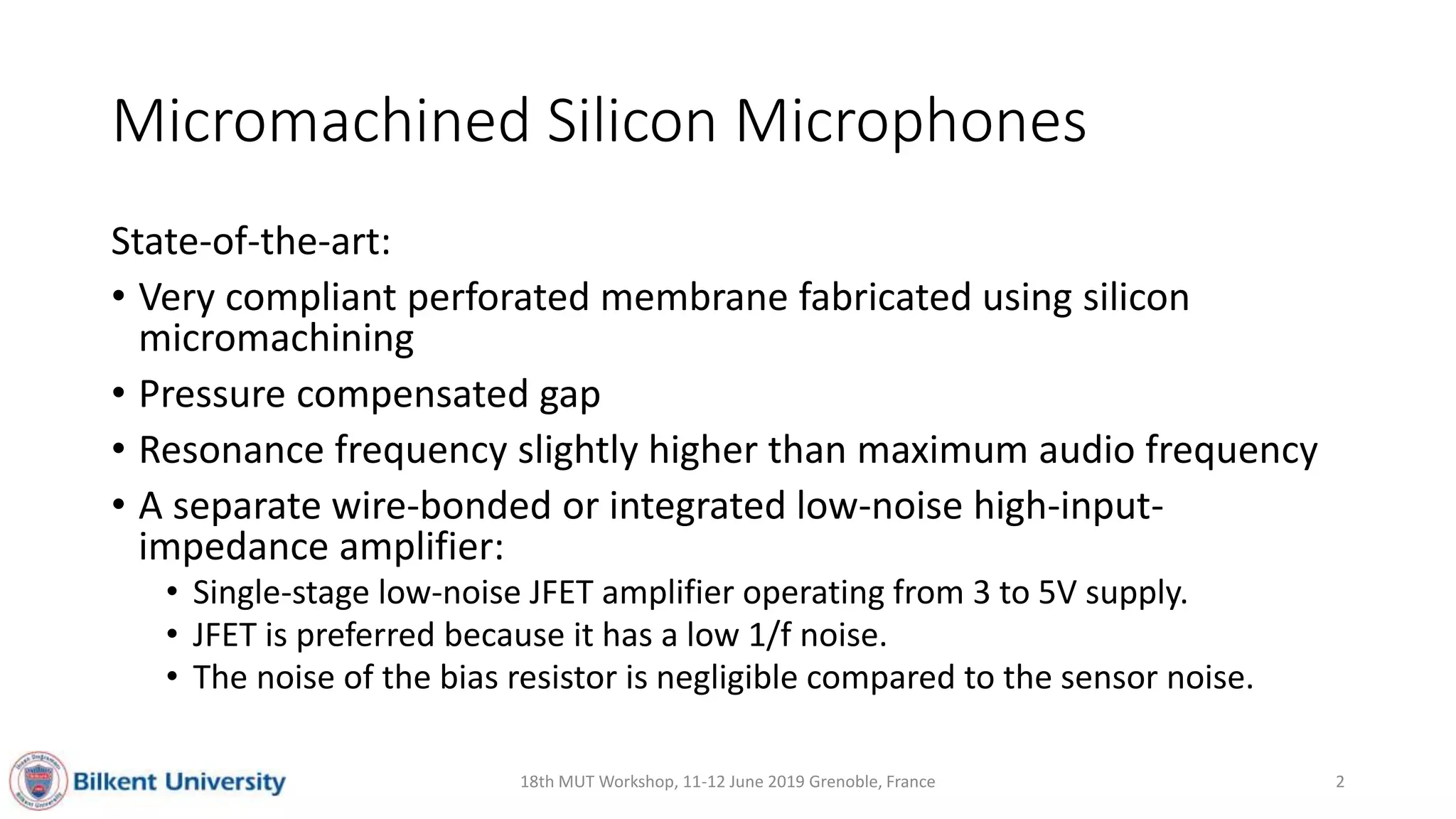 A CMUT Microphone Fabricated Using a CMOS Process | PPTX