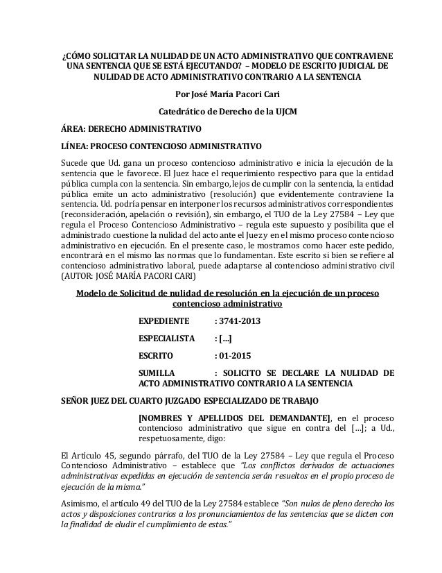 Tercería de mejor derecho modelo