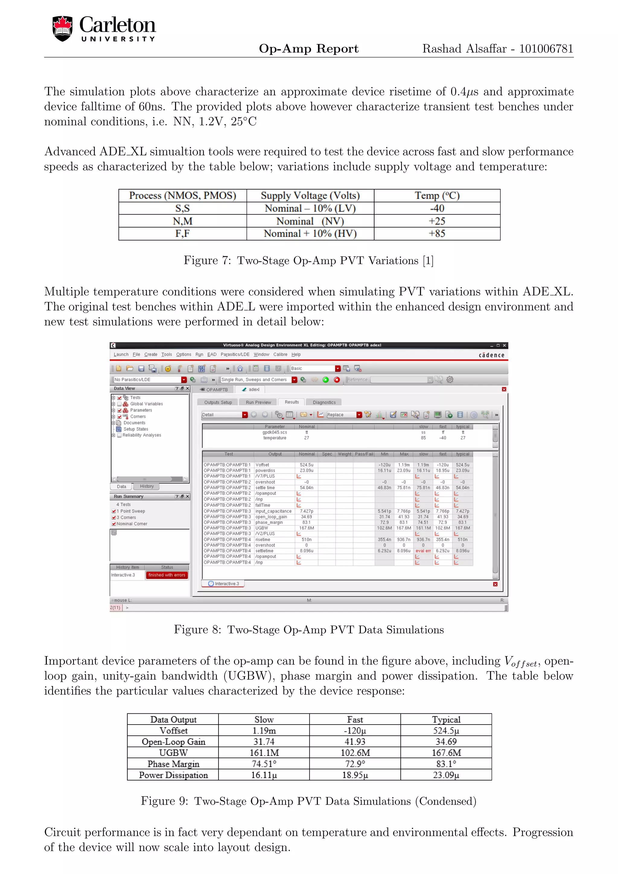 CMOS Operational Amplifier Design | PDF