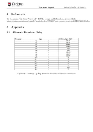 Opam Project CMOS Operational Amplifier Design | PDF