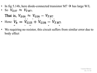 cmos Unit passive and active current mirrors 3 2023-24.ppt