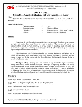 CMOS VLSI Design LaboratoryCMOS VLSI Design Laboratory | PDF