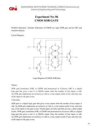 CMOS VLSI Design LaboratoryCMOS VLSI Design Laboratory | PDF