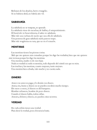 Trabalenguas y refranes